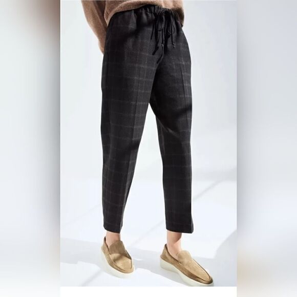 The Group by Babaton Jimmy Pant Black Windowpane Aritzia Size Small - Picture 1 of 12